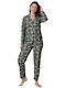 Boyraz Set Pijamale pentru Femei Plaid