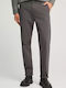 Παντελόνι Chino Ελαστικό σε Κανονική Εφαρμογή Dark Grey