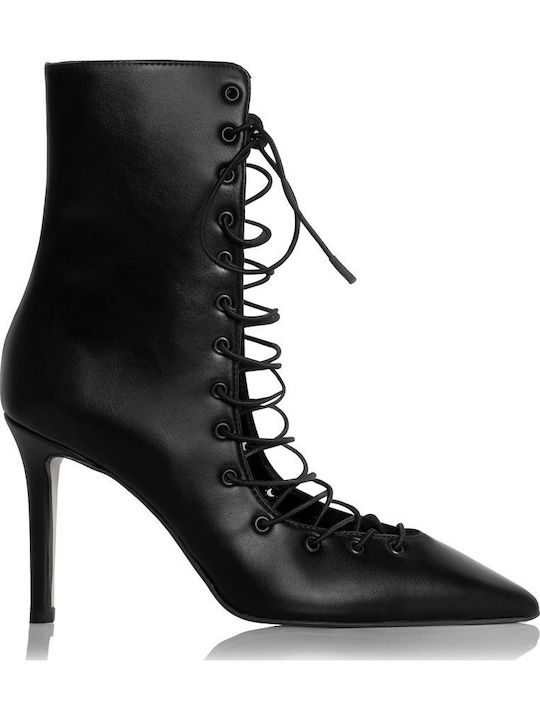 Leather Black High Heels