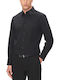 Long-sleeved Cotton Shirt Black