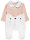 Nanon Baby Baby Bodysuit Long-Sleeved Velvet Orange