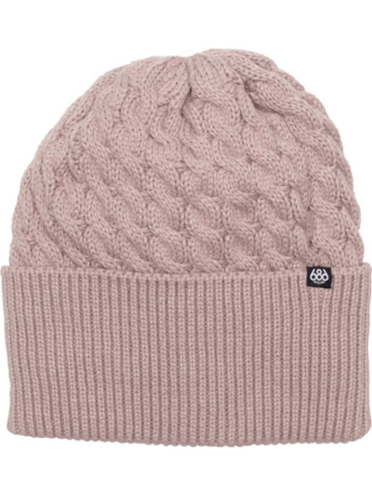 Beanie Γυναικείος Σκούφος Πλεκτός σε Μωβ χρώμα