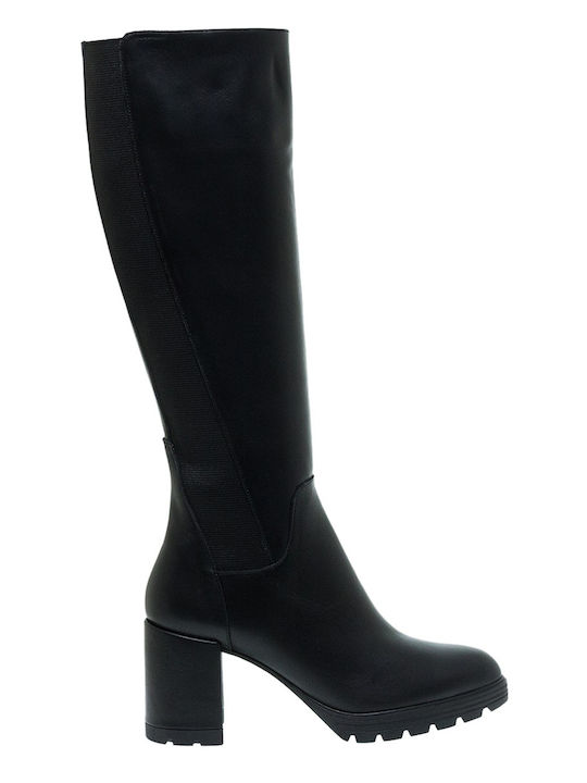Mourtzi Leder Damenstiefel Schwarz