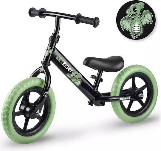 Ricokids Детски велосипед за баланс Черен