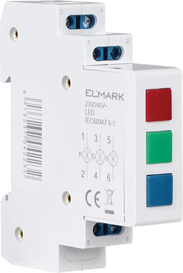 Elmark Economic Eld-rgb-din Lamp 230V Red Green Blue