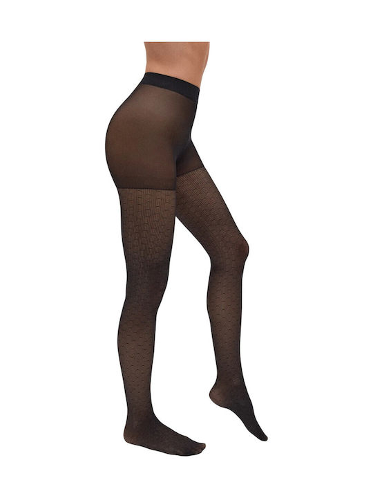 Ciorapi dama 20 Den Black Print