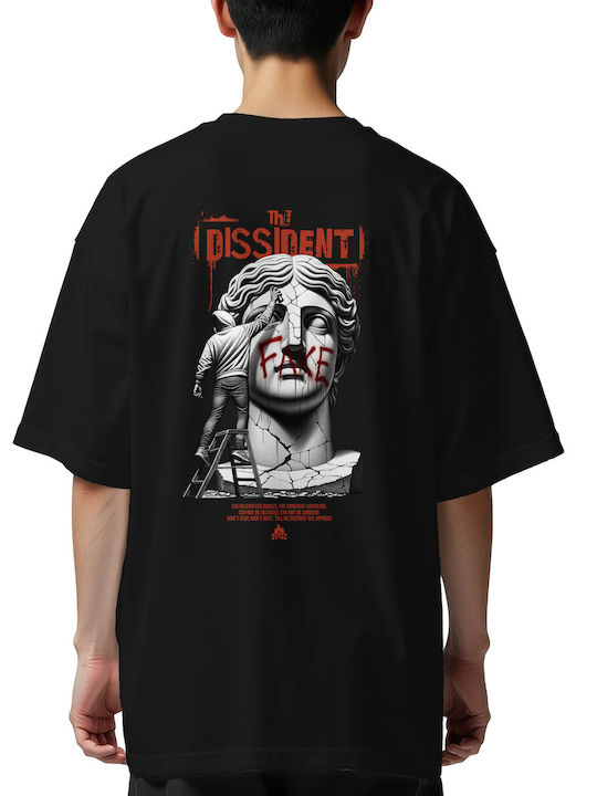 Oversized T-shirt Dissident Pop Culture Black