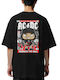 Tricou Oversized Angus Young AC/DC Pop Culture Negru