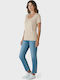 Women's Short Sleeve T-Shirt Beige