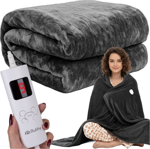 Semi Double Electric Blanket Black 85W 130x180cm