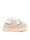 Geschlossene Damen Hausschuhe Beige
