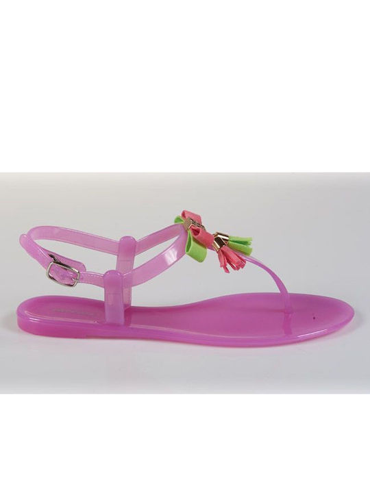 Elenross Frauen Flip Flops in Fuchsie Farbe