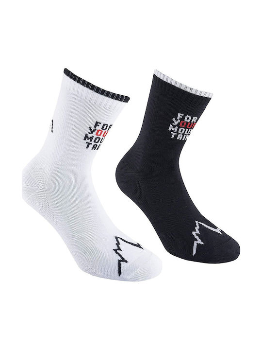 La Sportiva Your Mountain Running Κάλτσες Μαύρες 2 Ζεύγη