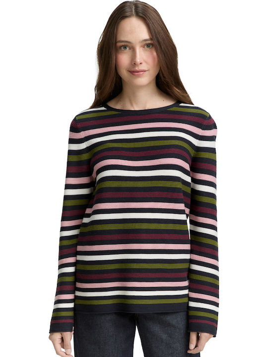 Tom Tailor Pulover Damă Din Bumbac Multicolor