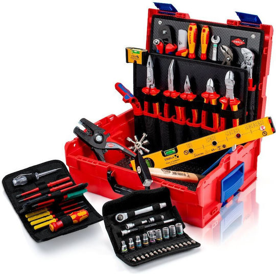 Knipex Tool Case with 63 Electrician's Tool Set