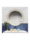 Woodwell Round Bathroom Mirror Touch 80x80cm Transparent
