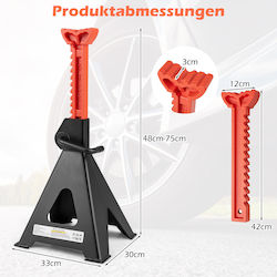 Costway Set Vehicle Support Stands with Lifting Capacity up to 1 Ton