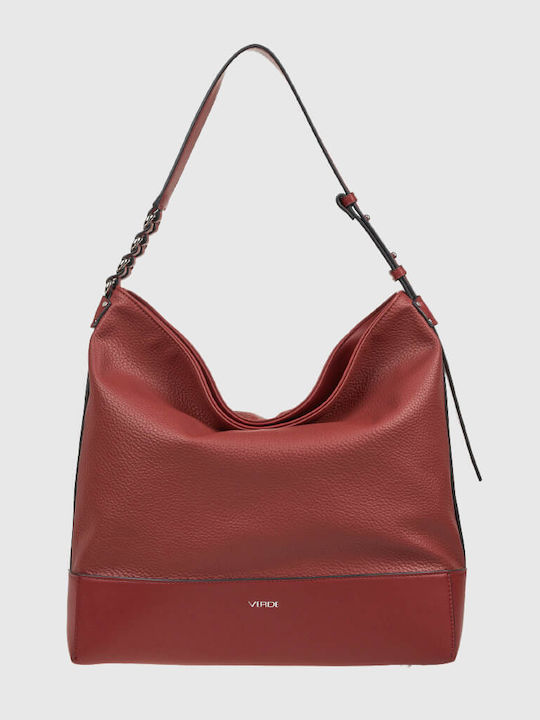 Verde Women's Shoulder Bag Red