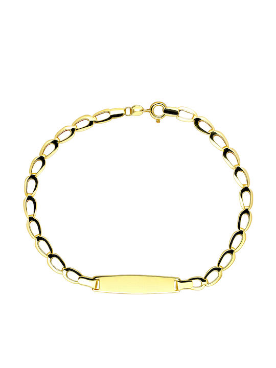 Xrisokosmima Kids Bracelet ID from Gold 9K