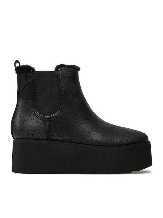 Women's Chelsea Boots with Medium Heel Black