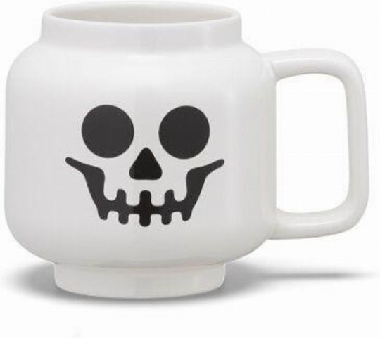 LEGO Becher Keramik Weiß 530ml