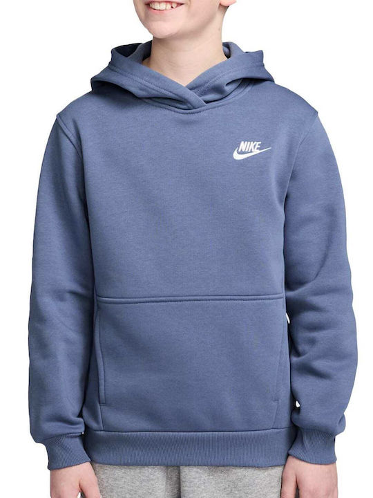 Nike Fleece Kids Sweatshirt With Hood And Pocke...