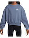 Fleece Παιδικό Φούτερ Μπλε Sportswear Club