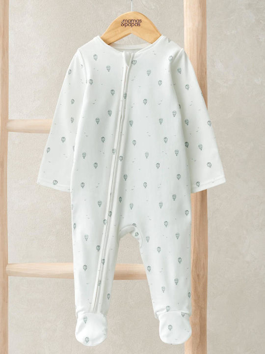 Mamas & Papas Babystrampler Langärmliges White ...