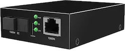 Μετατροπεας Μεσων Tenda Single-mode 1 X Θύρα Rj45 1 X Θύρα Ge Sc Απόσταση 3km Μετάδοση 1550nm Λήψη 1310nm Μεταλλικό "tfc300b" Πράσινη Σφραγίδα 0,8 Lei
