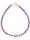 Armband K14 Gold Elemente Amethyst F124146