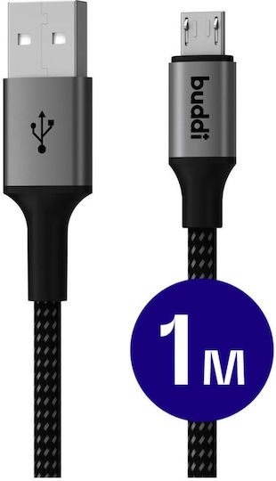 Buddi 1m Regular USB 2.0 to micro USB Cable