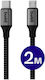 Buddi Flex Tip-C în MicroUSB Negru 2m