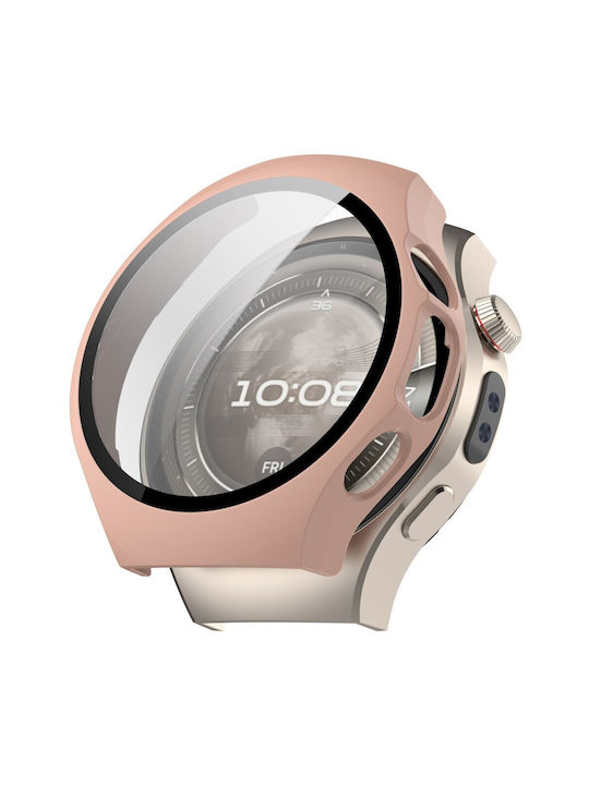 Carcasă de Plastic cu Sticlă în culoarea Roz pentru Huawei Watch 5 - 42mm