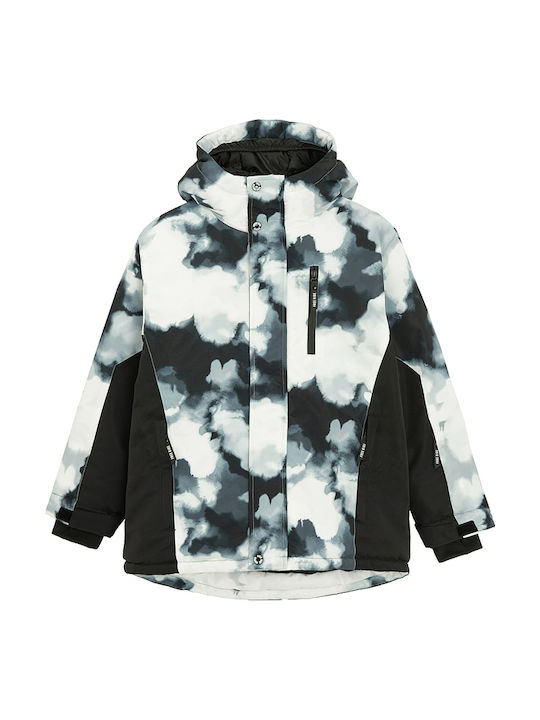 Kids Casual Short Coat with Hood Grey