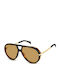 David Beckham Men's Sunglasses with Brown Tartaruga Frame and Brown Lens