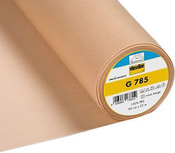 Vlieseline G785 Fusible Insert Made Synthetic Fibers Elastic Lightweight Transparent Beige Fabrics