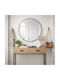 Futura Wall Mirror with Black Metallic Frame Diameter 80cm 1pcs