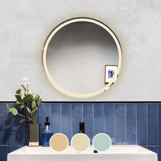 Woodwell Ε7180,21 Καθρέπτης & LED Φωτισμό Διαμέτρου 60cm
