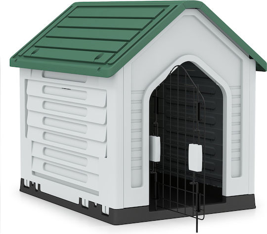 Costway Hundehaus Kunststoff Außenbereich Grün