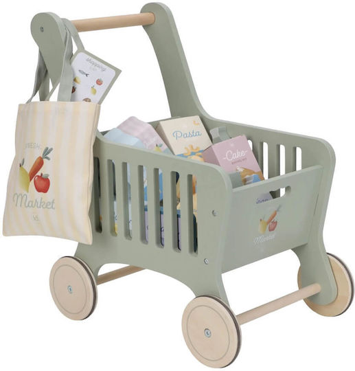 Little Dutch Καρότσι Σούπερ Μάρκετ από Ξύλο για 3+ Ετών