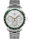 Zeppelin Mens Ανδρικό Ρολόι 43mm Χρονογράφος Μπαταρίας με Ασημί Μεταλλικό Μπρασελέ