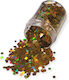 Chunky Glitter Τετράγωνο Ιριδίζον 20gr Χρυσό