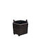 Tesias Group Γλάστρα Ξύλινη Macassar 52x52x36εκ.