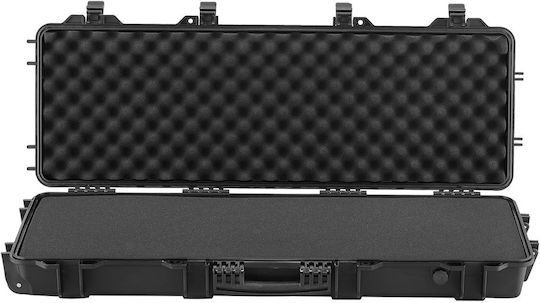 Vevor Hard Weapon Case Locked Weapon Case Refined Foam Materials Weapon Storage 1016 Mm Wheels Ip67 Waterproof & Dust Resistant Mobile Large Storage Pistol Shotguns Hunting Guns Air Guns Black
