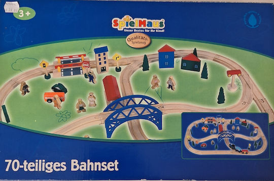 Spielmaus Set with Train made of Wood for 3+ years+ Years
