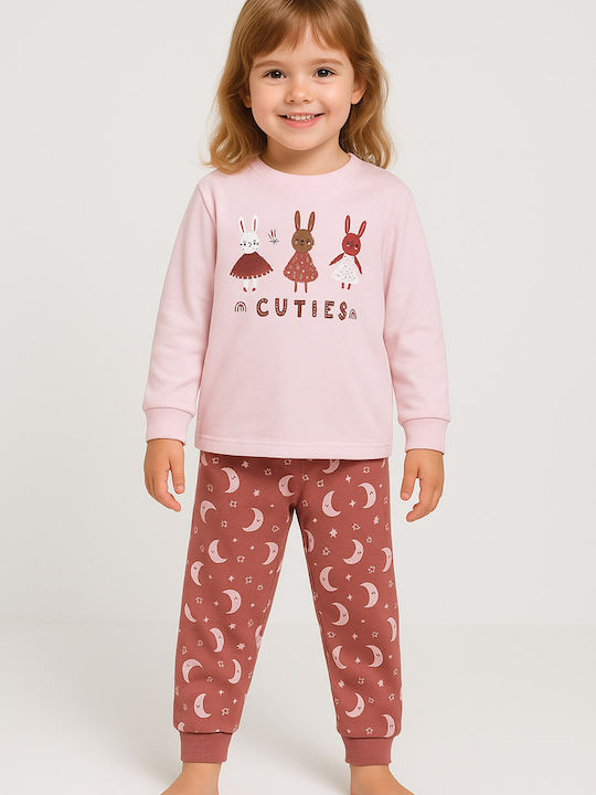 Pretty Baby Pijama pentru copii De iarnă Pink