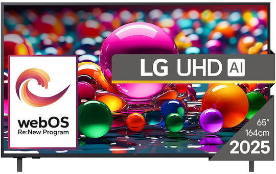 LG Смарт Телевизор 65" 4K UHD Direct LED 65UA74003LB HDR (2025)