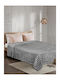Madi Puffella Decke Fleece Einlagig 160x220cm Grau