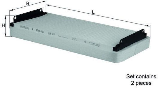 Cabin Air Filter Mahle La 47/s