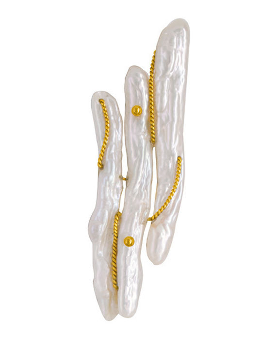 Margaritari Pin aus Gold Gelb
